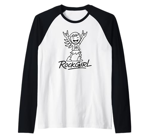 RockGIRL - Metalhands up | Girls Metal - Rock & Roll Raglan RockGIRL - Metalhands up | Girls Metal - Rock & Roll Raglan von RockGIRL | Rock & Roll and Metal Clothes & Merch