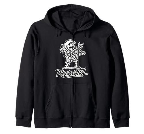 RockGIRL mit Metalhand & Gitarre | Girls Metal - Rock & Roll Kapuzenjacke RockGIRL mit Metalhand & Gitarre | Girls Metal - Rock & Roll Kapuzenjacke von RockGIRL | Rock & Roll and Metal Clothes & Merch