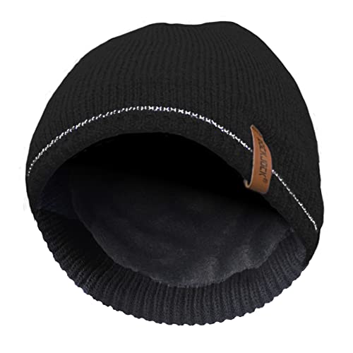 RockJock STORMACTIVE 100% wasserdichte Herren Jungen Warme Mütze mit reflektierendem Streifendetail von RockJock