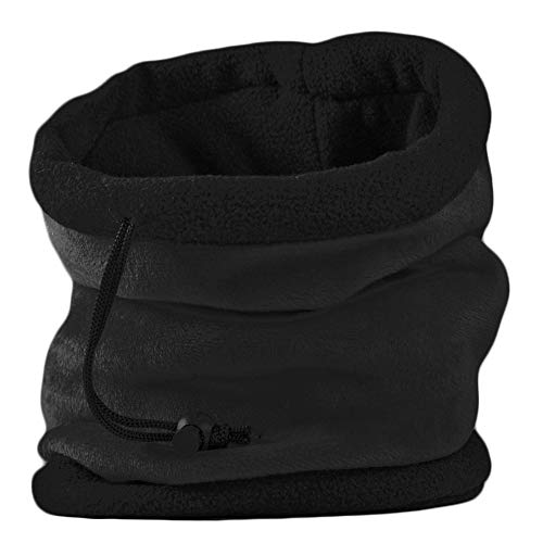ROCKJOCK UNISEX Mens-Damen SUPER SOFT HALSWAERMER GAITER HAT FÜR SKI, WANDERN-BLACK von RockJock
