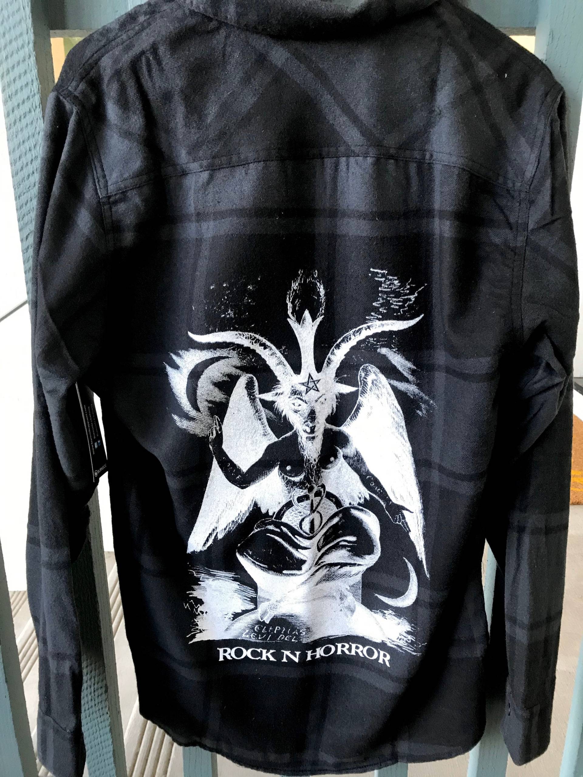 Baphomet Flanell von RockNhorrorApparel