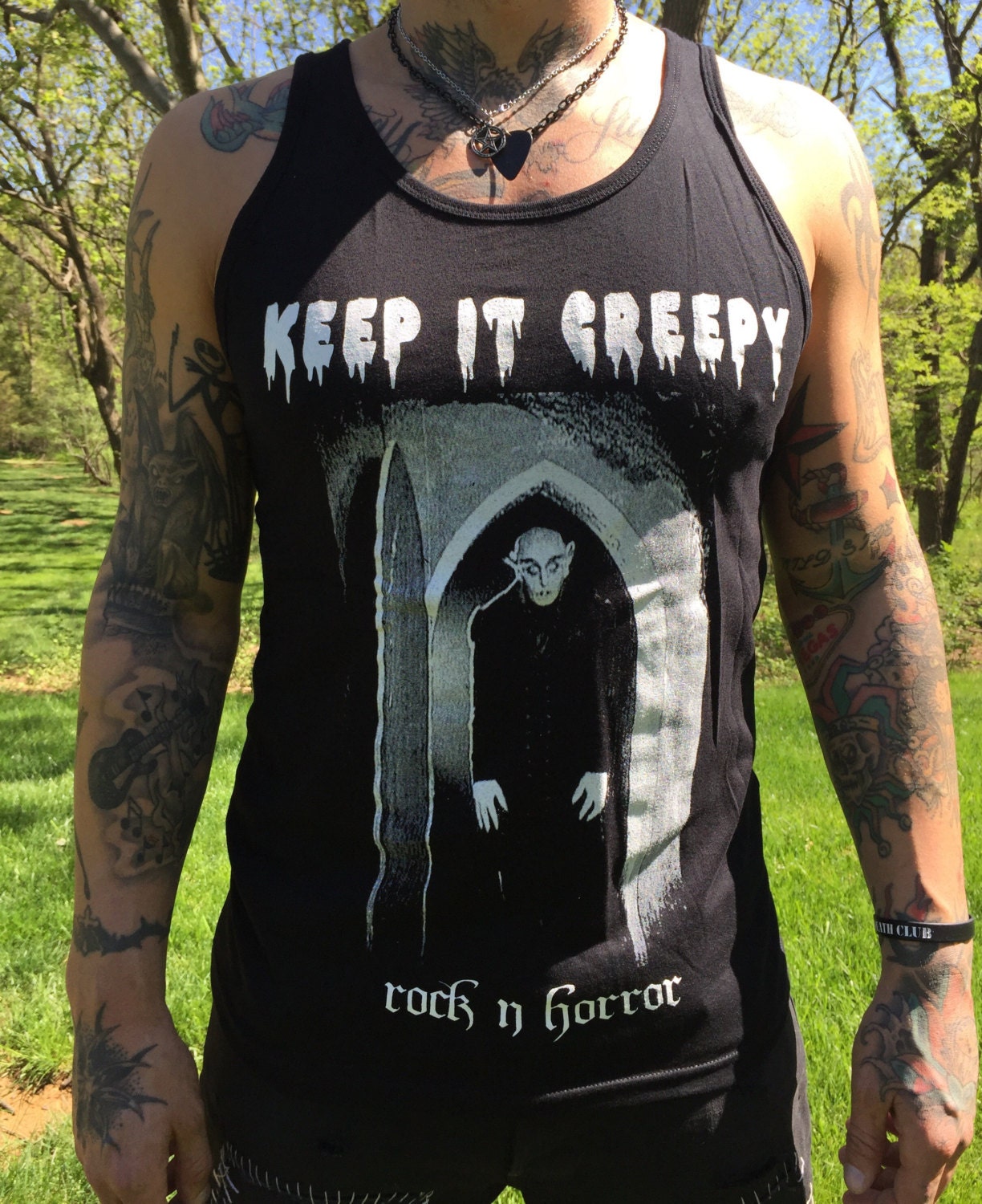 Bleib Es Gruselig - Unisex Tank von RockNhorrorApparel