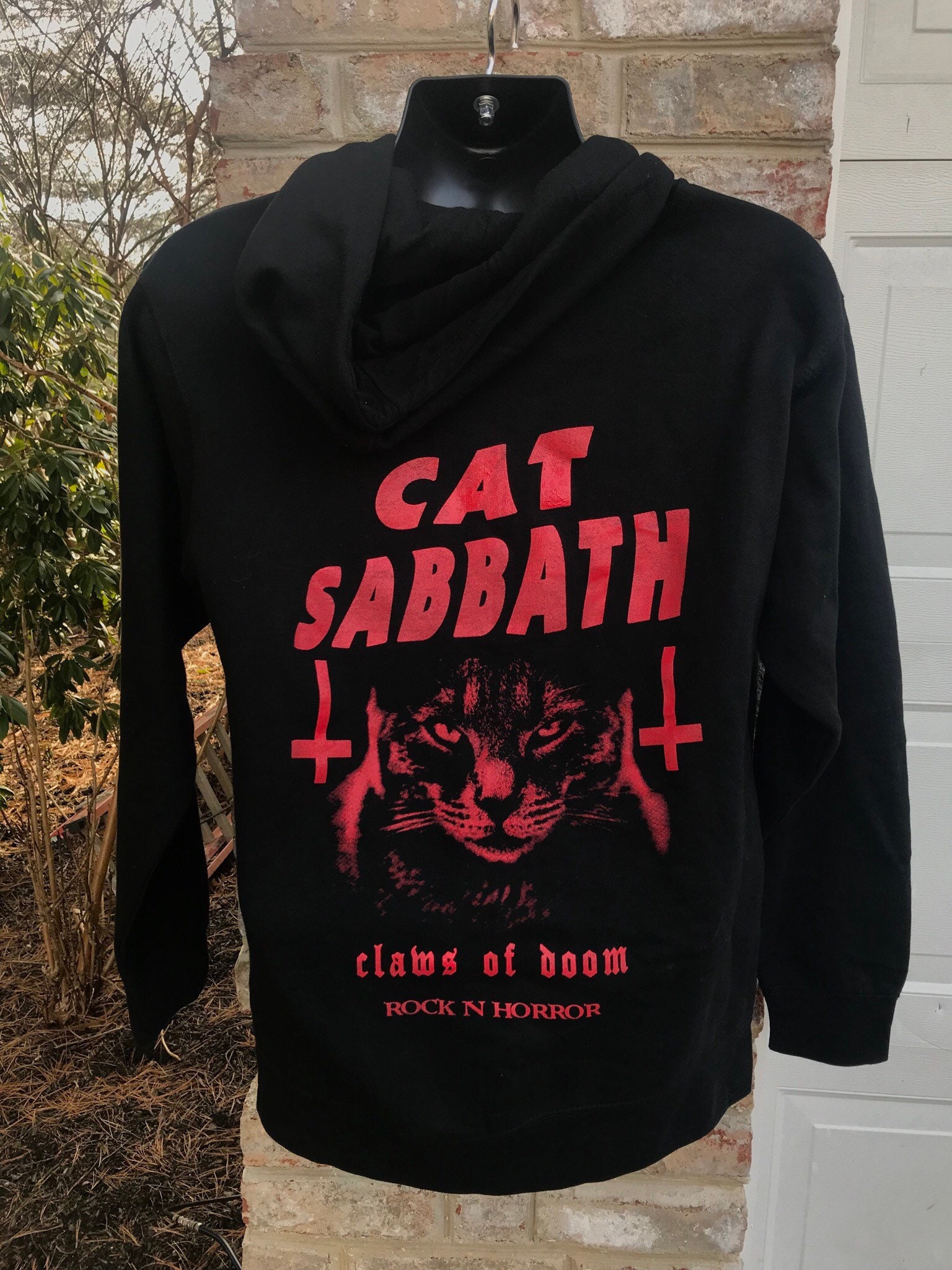 Cat Sabbath Zip Up Hoodie von RockNhorrorApparel