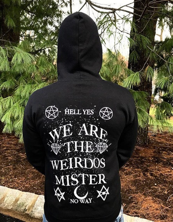 We Are The Weirdos Zip Up Hoodie von RockNhorrorApparel