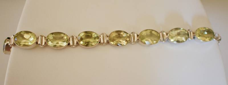 Zitronenquarz. Hübsches Armband Aus Sterlingsilber Und Lemonquarz von RockRichGems