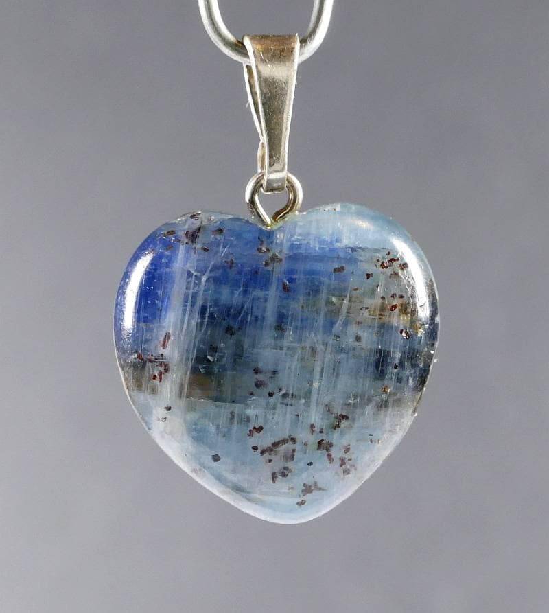 Edelstein Blau Disthen Facettierte Herzform 925 Silber Anhänger 3, 6 Gramm von RockShopCZ