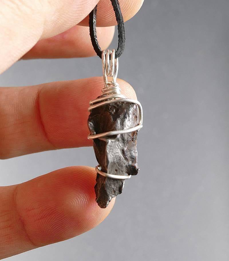 Seltene Sikhote Alin Eisen Meteorit Kupferdraht Wickelanhänger | Coa & Box #pw von RockShopCZ
