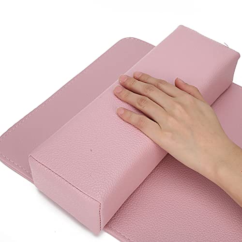 RockVOQRN Maniküre-Handpolster, weiches Nagelkunst-, Schönheitssalon-Handkissen, Armlehnenhalter, Kissen-Set für Maniküre-Werkzeug, Rosa (Rosa) von RockVOQRN