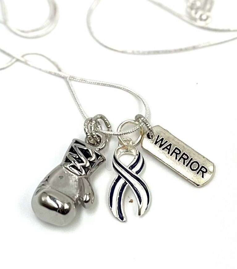 Als Awareness Schmuck - Boxhandschuh Halskette Lou Gerhig's Krankheitsbewusstsein von RockYourCauseJewelry