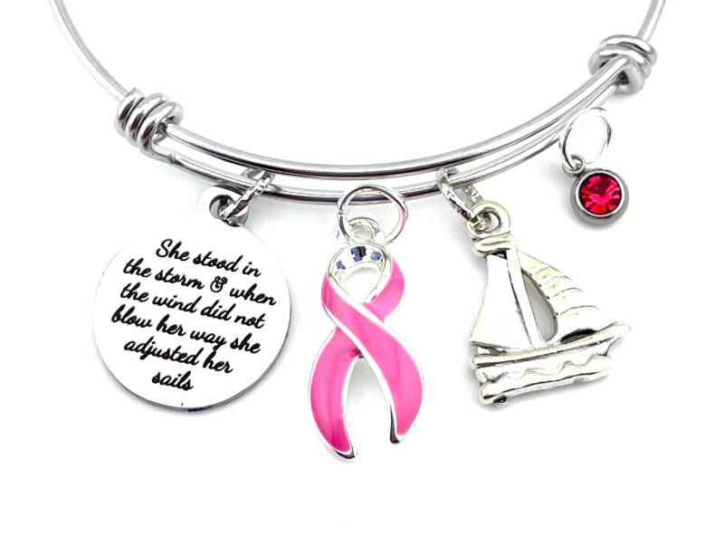 Brustkrebs Armband - Pink Ribbon Brca, Brca1, Brca2 Schwesternschaft, Ermutigung Geschenk Sie Passte Ihre Segel An Brustkrebs Armband - Pink Ribbon Brca, Brca1, Brca2 Schwesternschaft, Ermutigung Geschenk Sie Passte Ihre Segel An von RockYourCauseJewelry