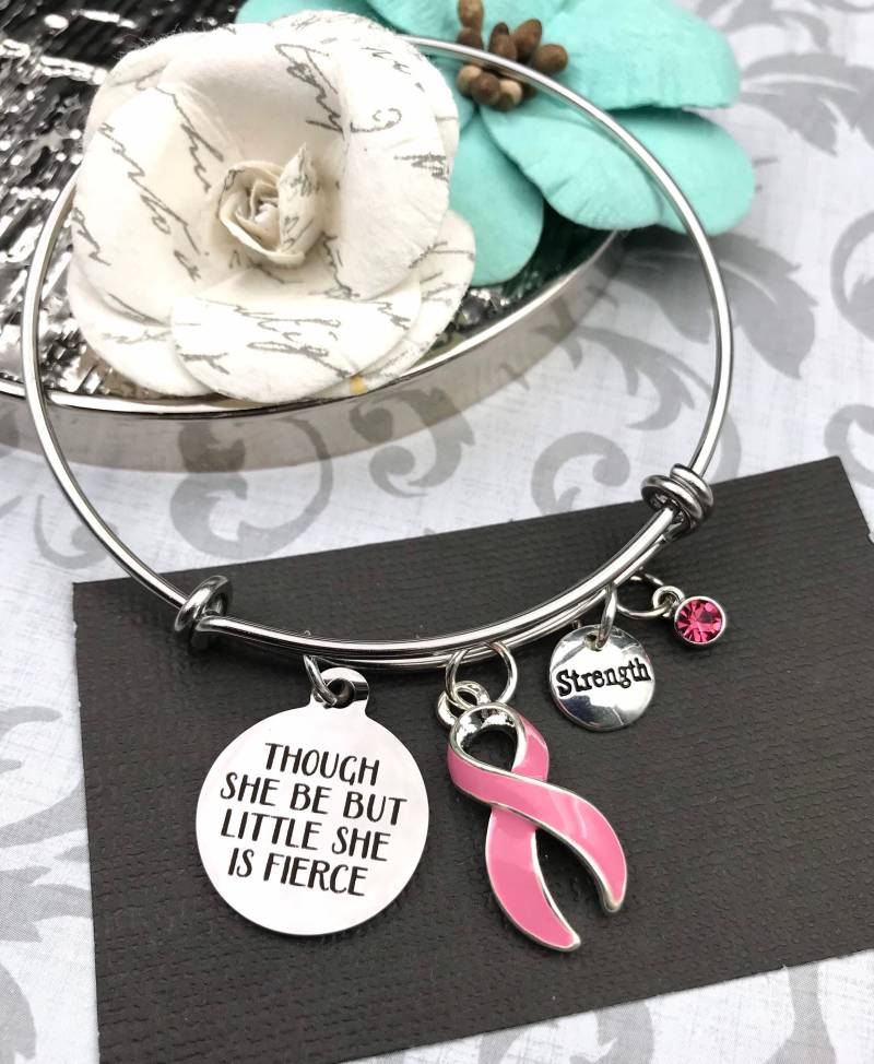 Brustkrebs Überlebende Geschenk - Mastektomie Geschenk, Brca, Brca2, Brca1 Rosa Band Armband Obwohl Sie Aber Wenig, Ist Heftig Brustkrebs Überlebende Geschenk - Mastektomie Geschenk, Brca, Brca2, Brca1 Rosa Band Armband Obwohl Sie Aber Wenig, Ist Heftig von RockYourCauseJewelry