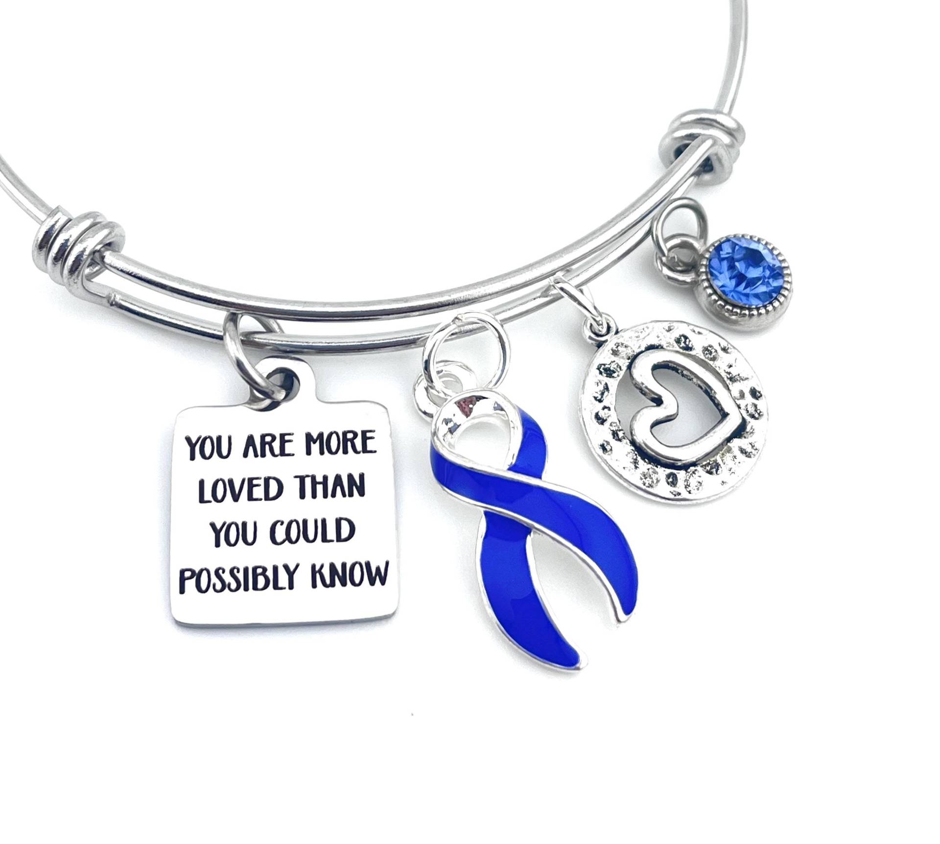 Periwinkle Ribbon Armband/Magen-Magen-Speiseröhrenkrebs-Überlebender Ibs Anorexie Bulimie Essstörungen Bewusstsein - Du Wirst Geliebt von RockYourCauseJewelry