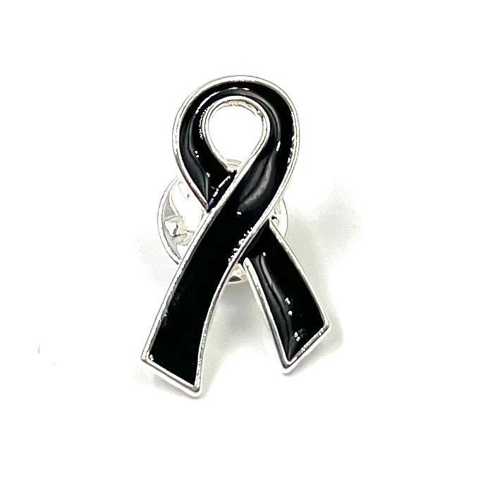 Schwarze Schleife/Revers Hutnadel Melanom Awareness Hautkrebs Überlebende Hochzeitsaccessoire Schwarze Schleife/Revers Hutnadel Melanom Awareness Hautkrebs Überlebende Hochzeitsaccessoire von RockYourCauseJewelry