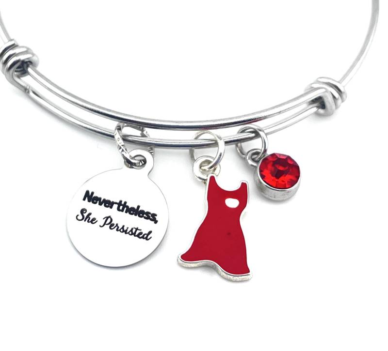 Trotzdem Beharrte Sie - Rotes Kleid Gesellschaft/Verband Bettelarmband Trotzdem Beharrte Sie - Rotes Kleid Gesellschaft/Verband Bettelarmband von RockYourCauseJewelry