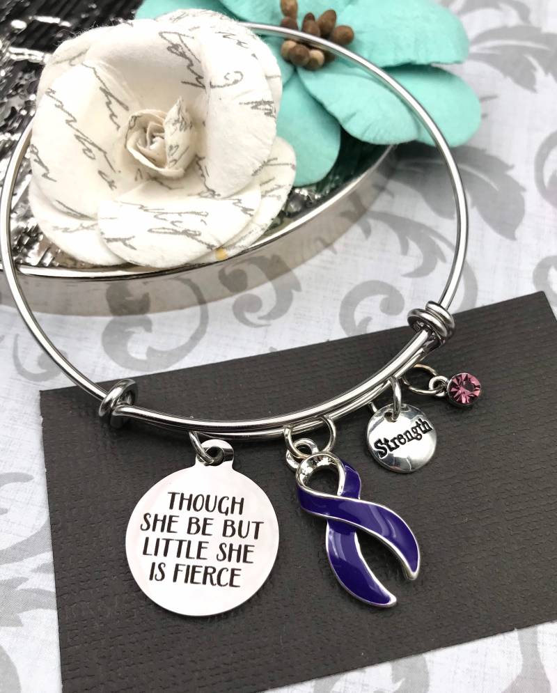 Violett Lila Band Bettelarmband/Little Aber Fierce Hodgkin's Lymphom Armband Für Überlebende Krebs Überlebender Violett Lila Band Bettelarmband/Little Aber Fierce Hodgkin's Lymphom Armband Für Überlebende Krebs Überlebender von RockYourCauseJewelry