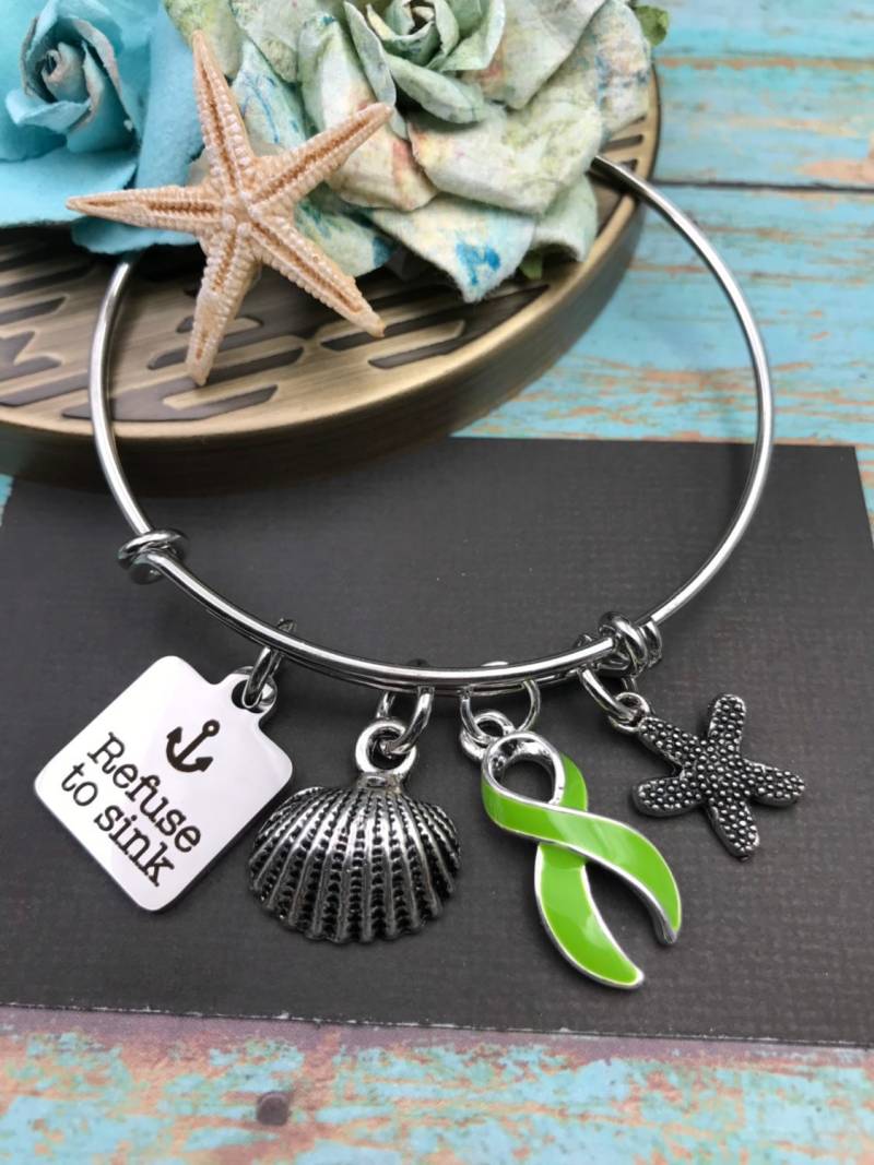 Wähle Jede Bandfarbe - Weiger Dich Zu Versenken/Bewusstsein Armband Krebs Überlebende, Spoonie, Unsichtbare Krankheit, Lyme Fight Like A Girl Wähle Jede Bandfarbe - Weiger Dich Zu Versenken/Bewusstsein Armband Krebs Überlebende, Spoonie, Unsichtbare Krankheit, Lyme Fight Like A Girl von RockYourCauseJewelry