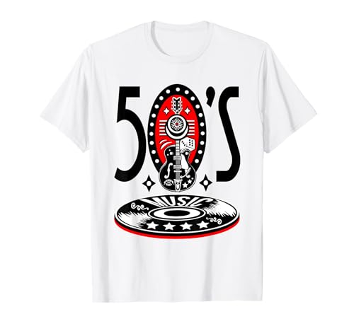 50er Jahre Kleidung Herren Damen Rockabilly Retro Stil Musik T-Shirt von Rockabilly 50er Jahre Rock and Roll Dance Party.