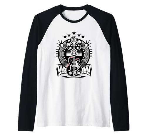 50er Jahre Rockabilly Herren Damen Vintage Rock and Roll Raglan 50er Jahre Rockabilly Herren Damen Vintage Rock and Roll Raglan von Rockabilly Kleidung 1950er Jahre Retro Party