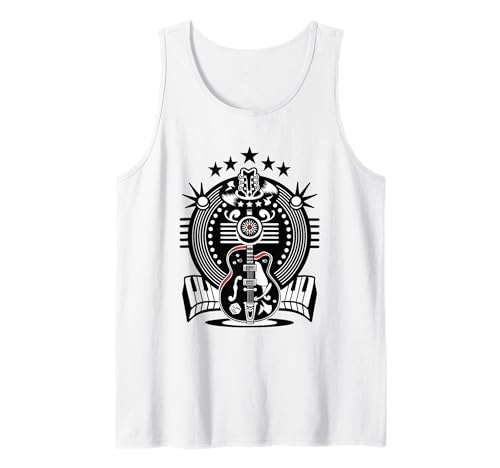 50er Jahre Rockabilly Herren Damen Vintage Rock and Roll Tank Top von Rockabilly Kleidung 1950er Jahre Retro Party