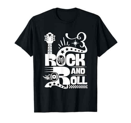 50er Jahre Rockabilly Herren Damen Vintage Rock and Roll T-Shirt von Rockabilly Kleidung 1950er Jahre. Retro Party -