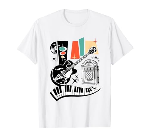 50er Jahre Rockabilly Herren Damen Vintage Rock and Roll T-Shirt 50er Jahre Rockabilly Herren Damen Vintage Rock and Roll T-Shirt von Rockabilly Kleidung Retro Party - 1950er Jahre.