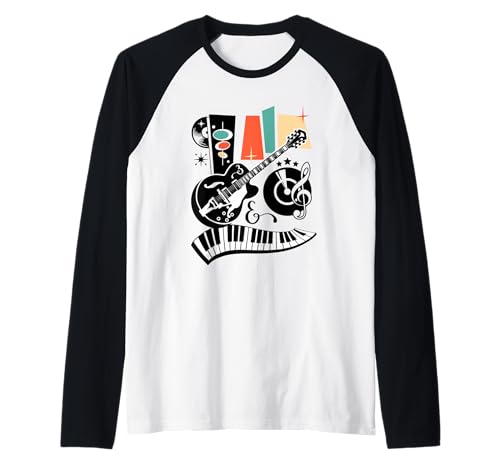 50er Jahre Rockabilly Herren Damen Vintage Rock and Roll Raglan 50er Jahre Rockabilly Herren Damen Vintage Rock and Roll Raglan von Rockabilly Kleidung Retro Party. 1950er Jahre -