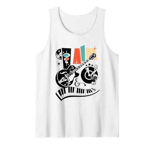 50er Jahre Rockabilly Herren Damen Vintage Rock and Roll Tank Top 50er Jahre Rockabilly Herren Damen Vintage Rock and Roll Tank Top von Rockabilly Kleidung Retro Party. 1950er Jahre -