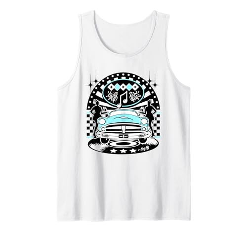 Rockabilly Herren 50er Jahre Outfit Damen 1950er Jahre Musik Tank Top von Rockabilly Outfit Vintage 50s Rock and Roll Party
