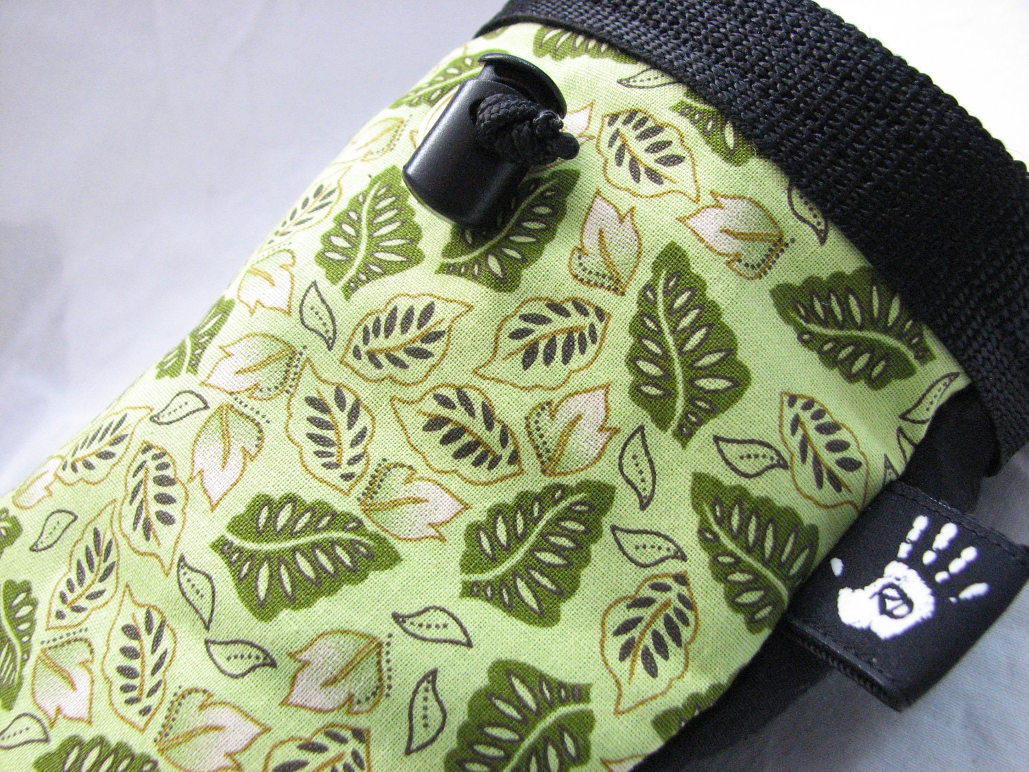 Kletter-Kreidetasche Grün Farn Blätter Fleece Gefüttert Handmade Kletter-Kreidetasche Grün Farn Blätter Fleece Gefüttert Handmade von Rockduster