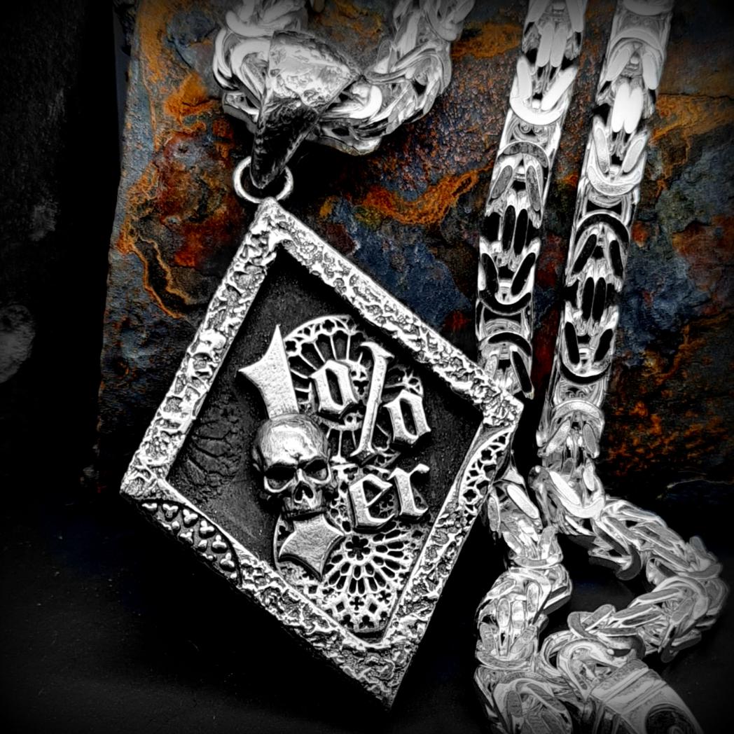 1% Anhänger Aus 925 Sterling Silber Sinner13 One Percenter Outlaw Rustikal Männerschmuck von Rockerschmuck666