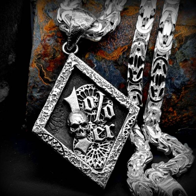 1% Anhänger Aus 925 Sterling Silber Sinner13 One Percenter Outlaw Rustikal Männerschmuck von Rockerschmuck666