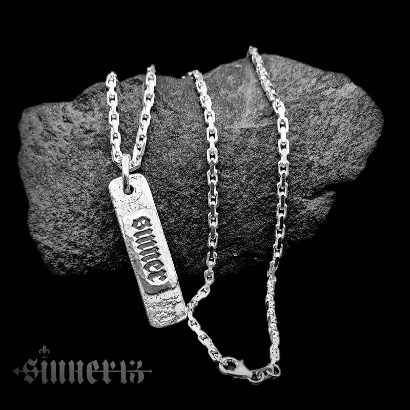 Silber Anhänger Sinner/Sünder Sünderin von Rockerschmuck666