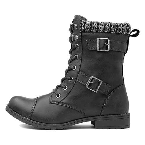 Rocket Dog Damen Billie Combat Boots, Schwarz, 38 EU von Rocket Dog