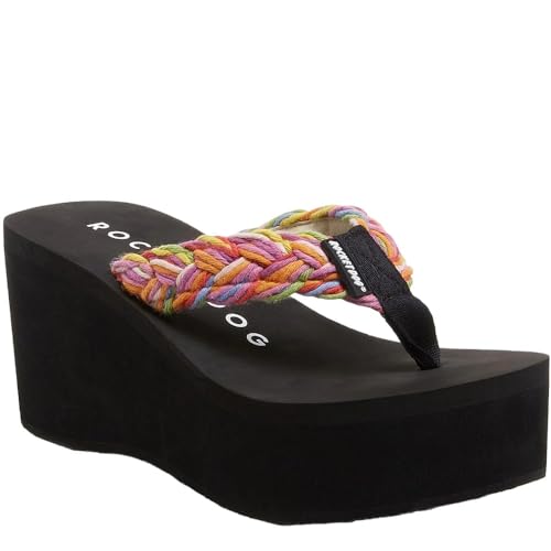 Rocket Dog Damen Crush Flipflop, Rainbow Braid, 39 EU von Rocket Dog