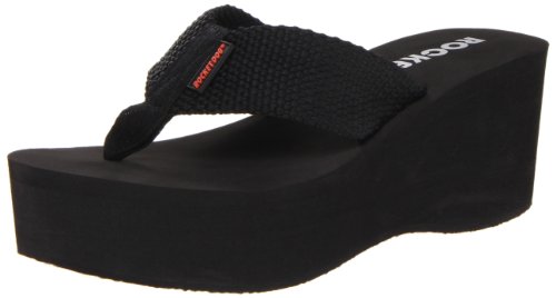 Rocket Dog Damen Crush Platform Thong Keilsandale, Schwarz, 40 EU von Rocket Dog