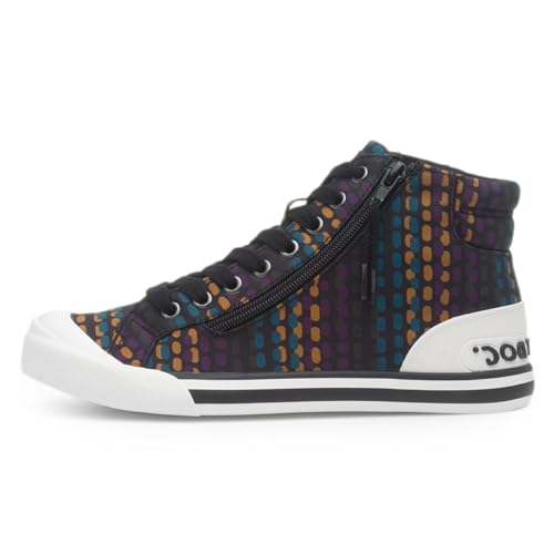 Rocket Dog Damen Jazzin Hi Sneaker, Schwarz Mehrfarbig, 37 EU von Rocket Dog
