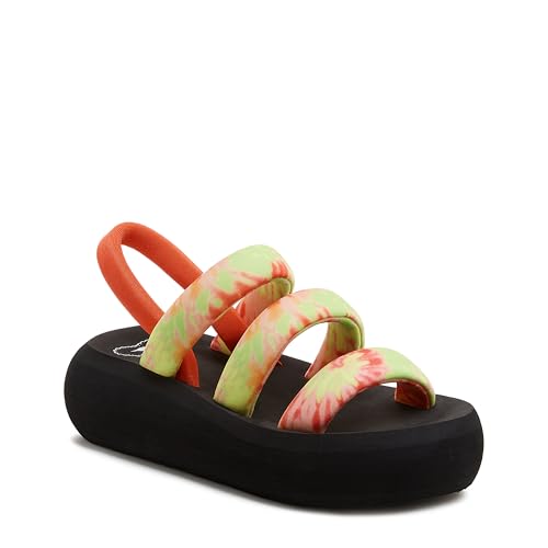Rocket Dog Damen Lächeln Sandale, Orange/Mehrfarbig, 39 EU von Rocket Dog