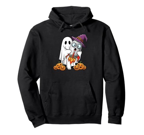 Lustiger Geist Rakete Kürbis Halloween Kinder Herren Damen Pullover Hoodie von Rocket Lovers Cute Halloween Outfits for Boy Girl