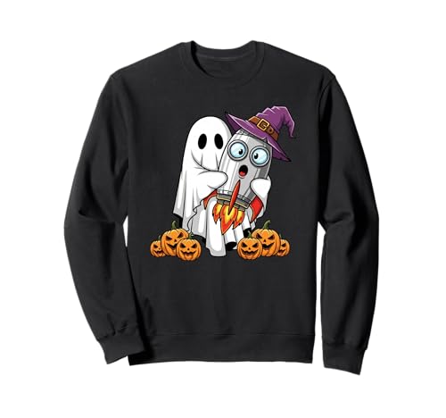 Lustiger Geist Rakete Kürbis Halloween Kinder Herren Damen Sweatshirt von Rocket Lovers Cute Halloween Outfits for Boy Girl