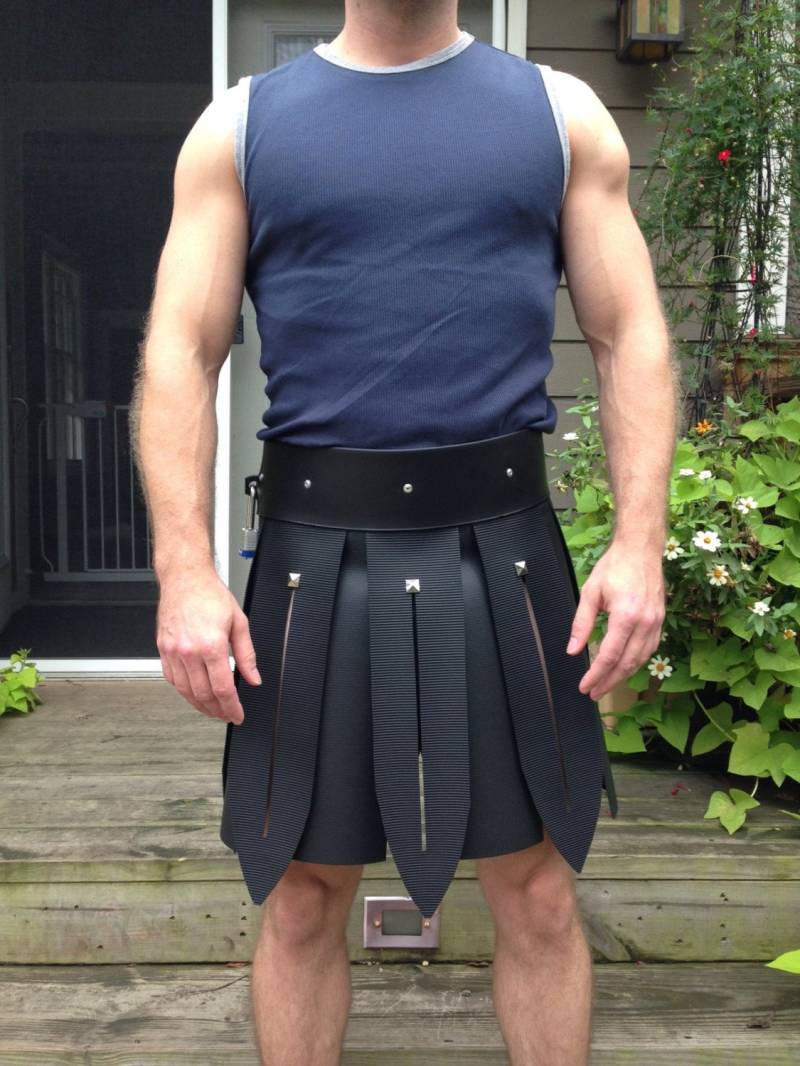 Dark Angel Rock/Gladiator Mit Gürtel, Black Rubber Dark Angel Rock/Gladiator Mit Gürtel, Black Rubber von RocketdogRags