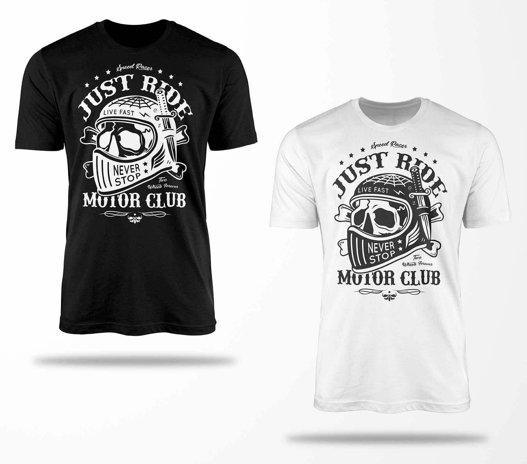 Biker T-Shirts B0049 Motorrad T-Shirt Für Geschenke Motorradfahrer Chopper Bobber Oldschool Benzin Im Blut Bis 5xl Schwarz & Weiß von RocketshirtsShop