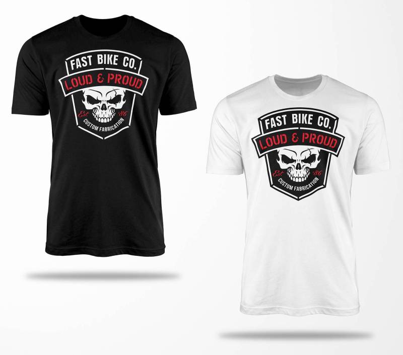 Biker T-Shirts B0054 Motorrad T-Shirt Für Geschenke Motorradfahrer Chopper Bobber Oldschool Benzin Im Blut Bis 5xl Schwarz & Weiß von RocketshirtsShop