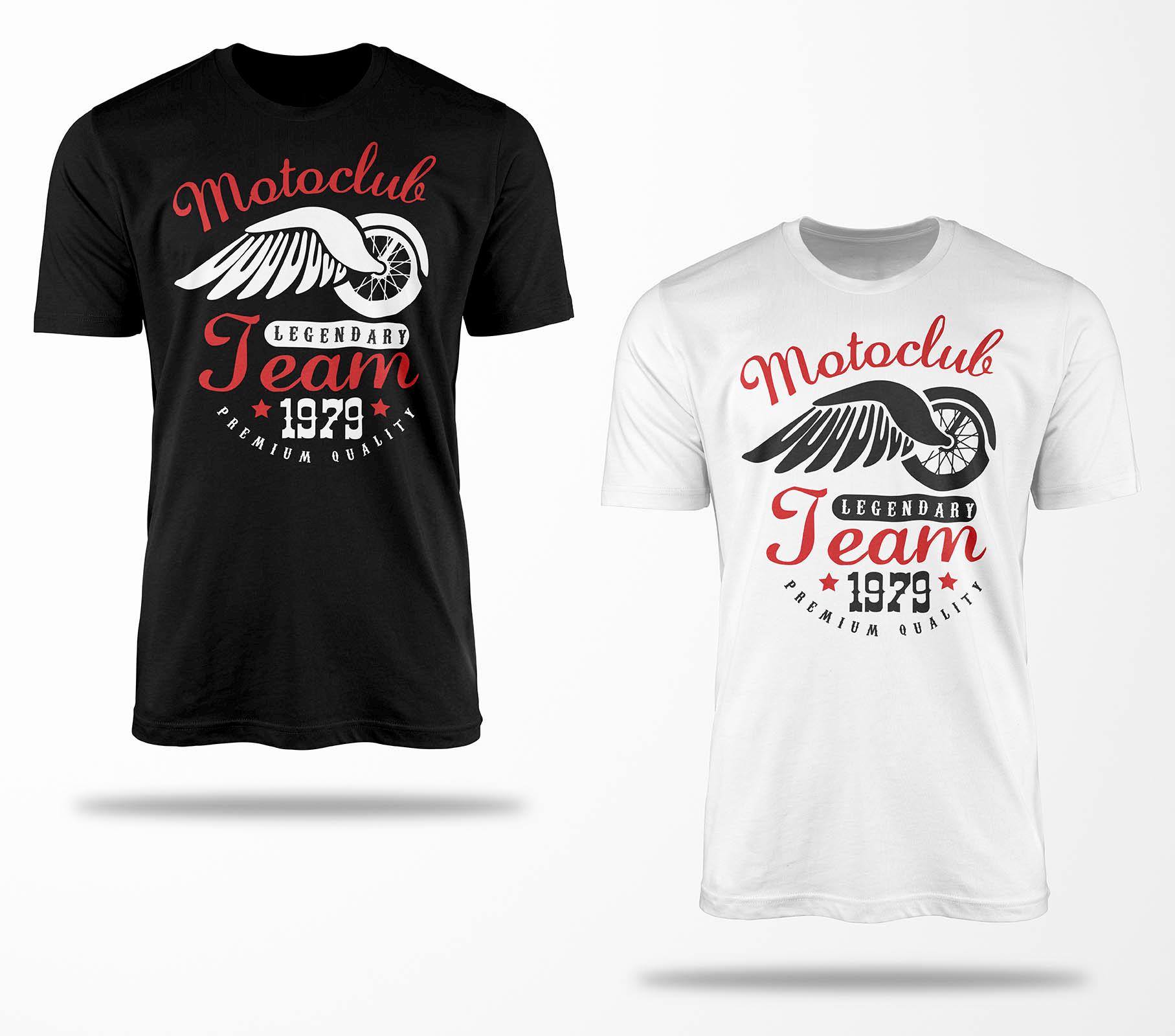 Biker T-Shirts B0158 Motorrad T-Shirt Für Geschenke Motorradfahrer Chopper Bobber Oldschool Benzin Im Blut Bis 5xl Schwarz & Weiß von RocketshirtsShop