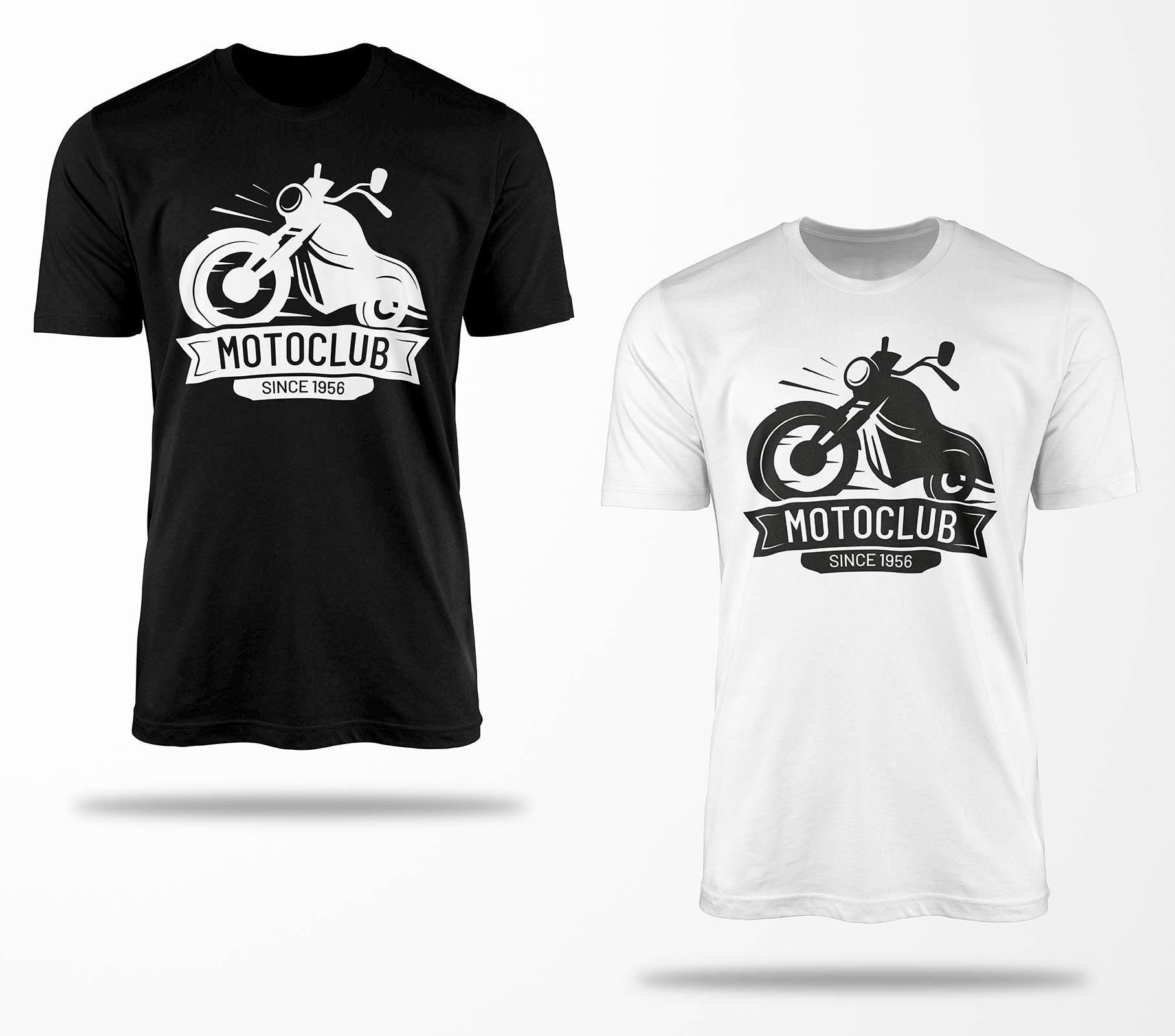Biker T-Shirts B0305 Motorrad T-Shirt Für Geschenke Motorradfahrer Chopper Bobber Oldschool Benzin Im Blut Bis 5xl Schwarz & Weiß von RocketshirtsShop