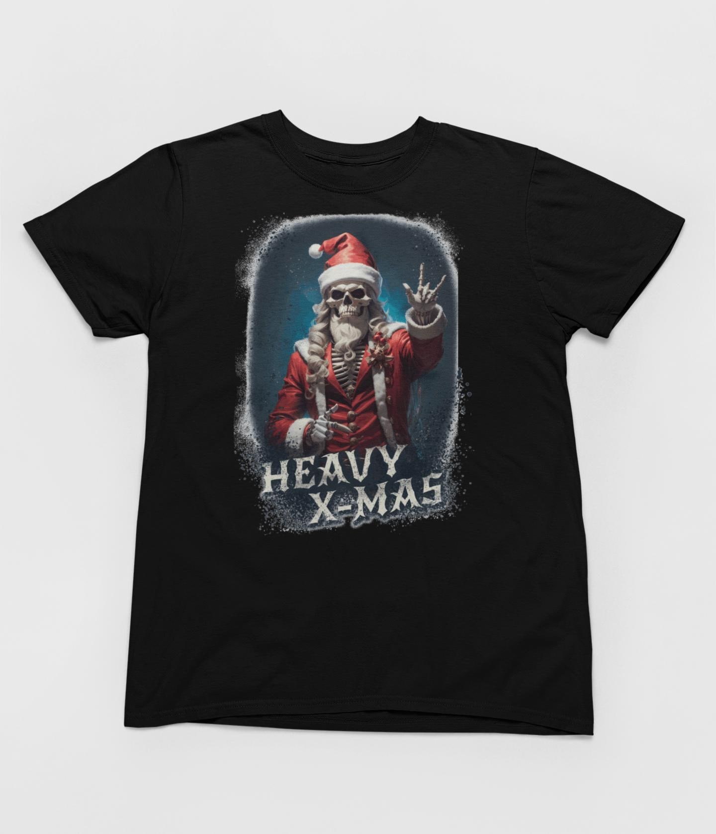 T-Shirt Weihnachten Wh207 Weihnachtsmann Rocking Chrismas Heavy Matal Bad Santa Grinch Ugly Christmas Bis 5 Xl von RocketshirtsShop