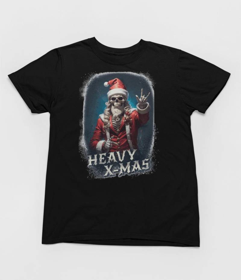 T-Shirt Weihnachten Wh207 Weihnachtsmann Rocking Chrismas Heavy Matal Bad Santa Grinch Ugly Christmas Bis 5 Xl von RocketshirtsShop