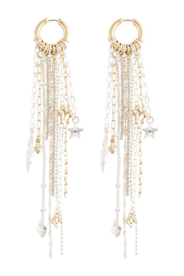 Rockett St George Paar Ohrhänger Rockett St George Creolen mit Stern-Anhänger (1-tlg) von Rockett St George