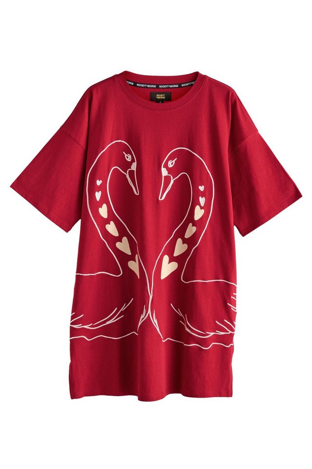 Rockett St George Pyjamaoberteil Rockett St George Schlaf-T-Shirt mit Stickerei (1-tlg) von Rockett St George