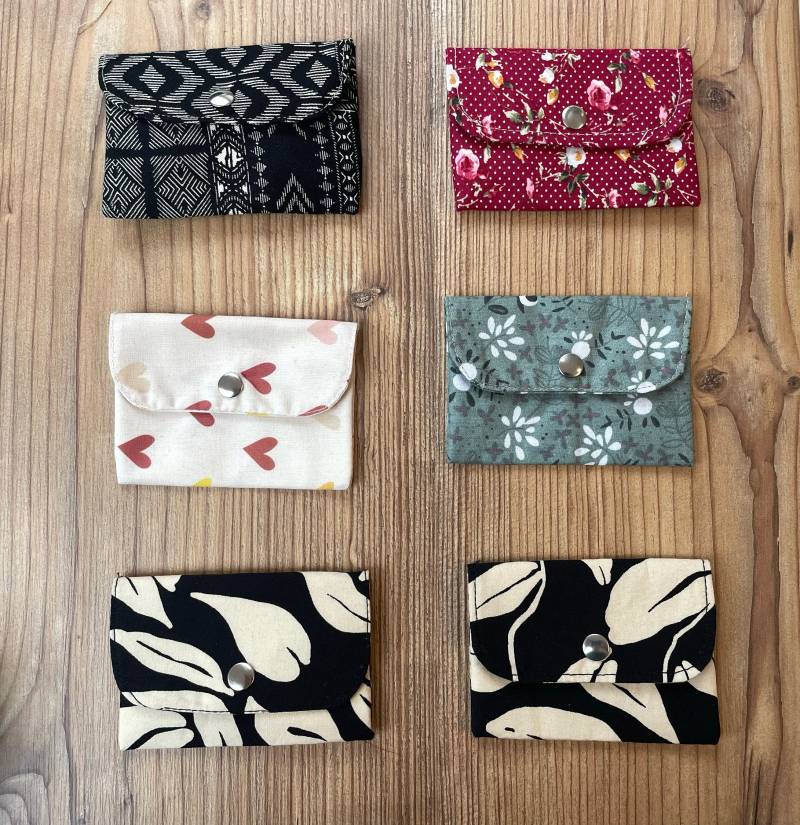 Mini Geldbeutel - Kartenetui Kleines Täschchen Aufbewahrung Kopfhörer von Rockhirsch