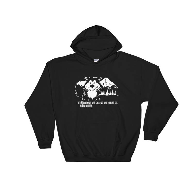 Die Malamutes Rufen Mich Und Ich Muss Gehen - Alaskan Malamute Ziehen Über Hoodie Erwachsene, Männer, Frauen Unisex von RockinDaDogs